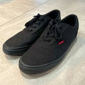 Levi's® Shoes Lance Court Canvas Ultra Hyde XX Size 10 Black - Worn A Few Times